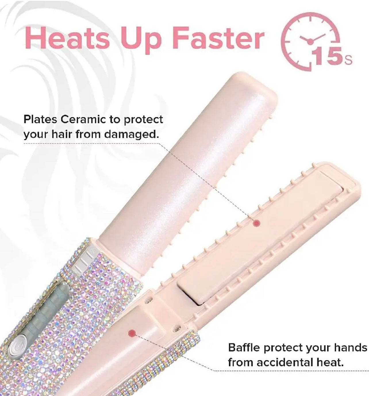 Bedazzled flat outlet irons